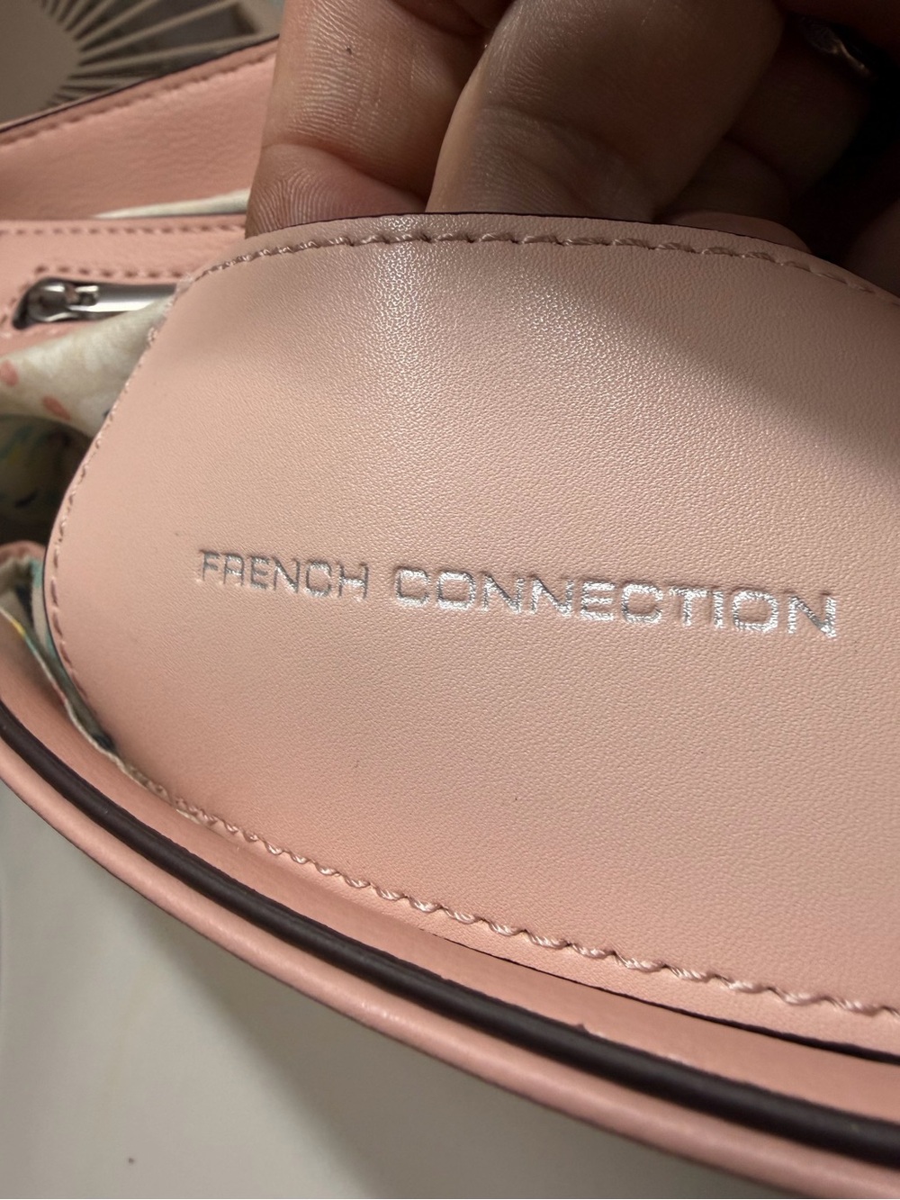 French Connection 3 way Pink Leather Shoulder Bag - Picture 2 of 7